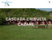 Tablet Screenshot of pensiuneacascadacrisului.ro